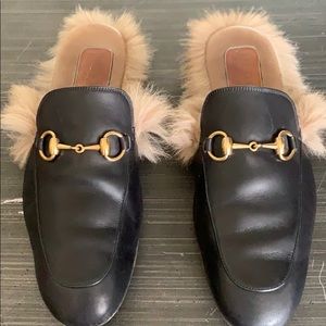 Gucci Fur Loafers